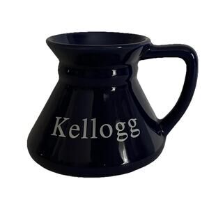 Vtg Kellogg Company No Spill Mug Executive Programs Rubber Bottom 11 Oz. Blue US